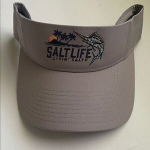 Salt Life Tan Visor with Embroidered Logo